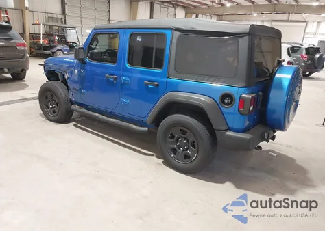 2021 Jeep Wrangler Unlimited Sport 4X4 из США, поврежденный, VIN 1C4HJXDN1MW762495
